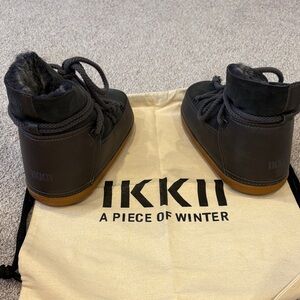 IKKII Women's Black Winter Boots